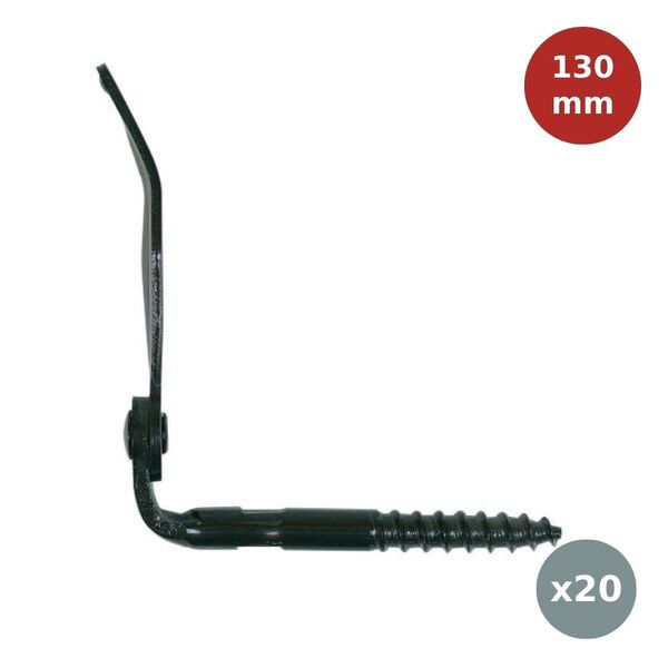 Arrêt de volet à visser 130mm avec butée ISODEPORT GEO00011