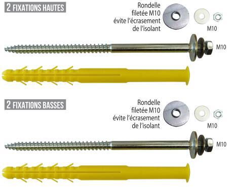 Fixation support de clim ITE Ø16 x 340 mm ING00359