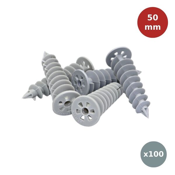 Cheville spirale ITE ISODEPORT CL50 - carton de 100 unités KLI00577