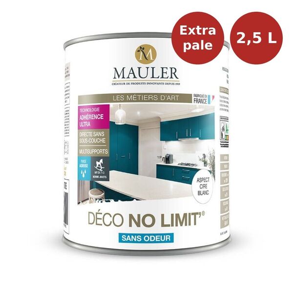 Peinture bois Deco No Limit aspect cire Mauler 2L5 base extra pâle MAU00028