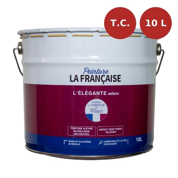 Peinture mat veloutée L'Élégante Velours base teintes claires 10L PLF00003