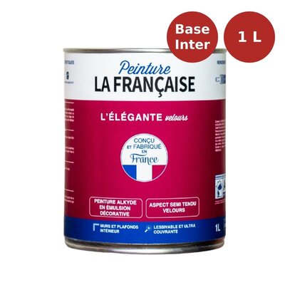 Peinture mat veloutée L'Élégante Velours base teintes intermédiaires 1L PLF00008