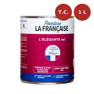 Peinture murs et plafonds L'Élégante mate base teintes claires 1L PLF00017