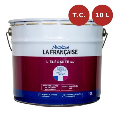 Peinture murs et plafonds L'Élégante mate base teintes claires 10L PLF00023