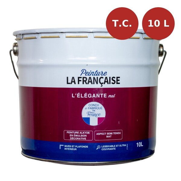 Peinture murs et plafonds L'Élégante mate base teintes claires 10L PLF00023