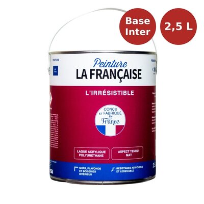 Laque mate acrylique menuiseries L'Irrésistible base intermédiaire 2,5L PLF00025