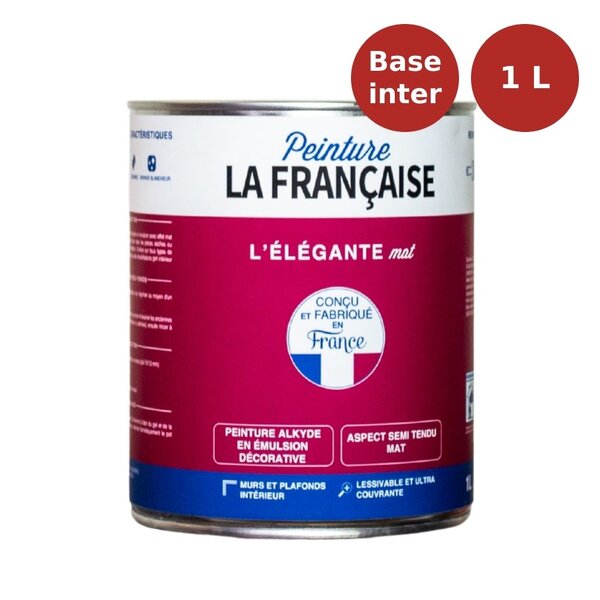 Peinture murs et plafonds L'Élégante mate base intermédiaire 1L PLF00028