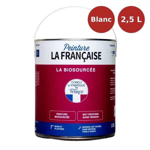 Peinture écologique La Biosourcée blanc 2,5L PLF00035