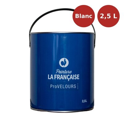 Peinture acrylique veloutée ProVELOURS blanc 2,5L PLF00089