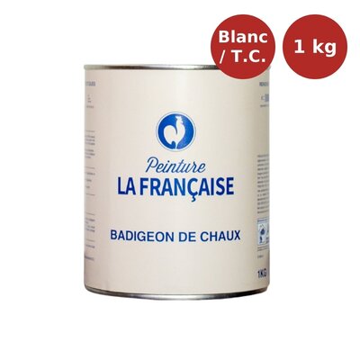 Badigeon de chaux 1kg blanc PLF00107