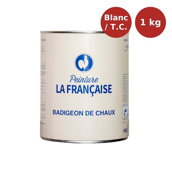 Badigeon de chaux 1kg blanc PLF00107