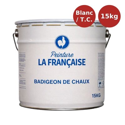 Badigeon de chaux 15kg blanc PLF00109