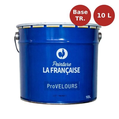 Peinture acrylique veloutée ProVELOURS base neutre/transparente 10L PLF00140