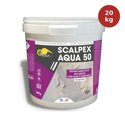 Décapant façade gélifié Aqua 50 Scalpex 20kg SCA00008