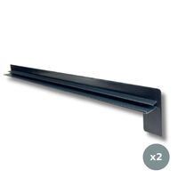Embout de finition 400mm, appui de fenêtre (x 2) - RAL 7016 GRIS ANTHRACITE ALU00002