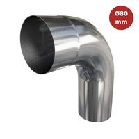 Coude grand rayon 72° diamètre 80 mm pour descente EP EDI00015
