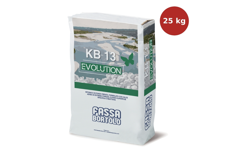Enduit de fond blanc fibré à la chaux KB 13 EVOLUTION Fassa Bortolo 25 kg FASS00002