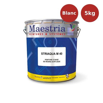 Peinture acrylique sols béton 5kg blanc PLF00083
