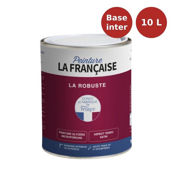 Peinture bois glycéro satinée La Robuste base teintes intermédiaires 10L PLF00162