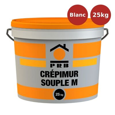 Enduit organique souple PRB Crepimur Souple blanc 25kg PRB00009