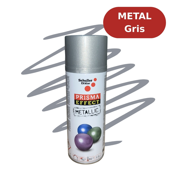 Aérosol Prisma Effect Metallic 400mL - Gris Métallique SCH01687