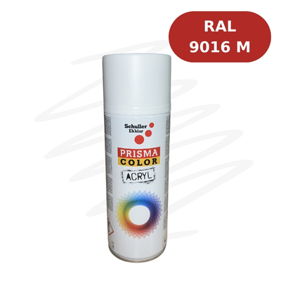 Aérosol Prisma Color Mat 400mL - RAL 9016M Blanc Signalisation Mat SCH01743