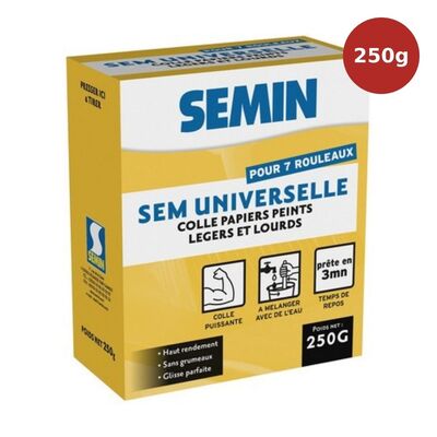 Colle papiers peints en poudre SEM-UNIVERSELLE 250g SEM00183