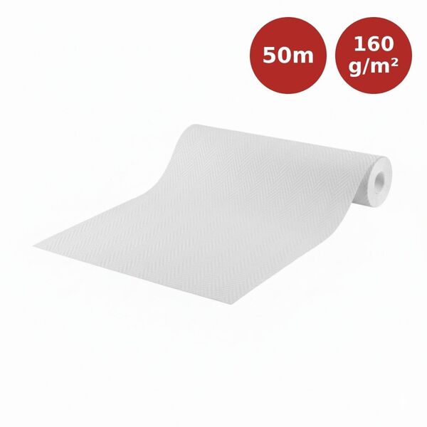 Toile de verre petits chevrons 160g/m² LECO 50 x 1m LEC00065