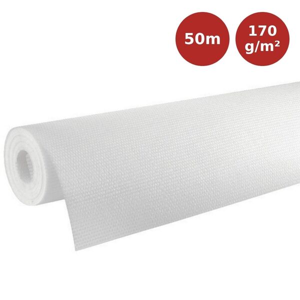 Toile de verre tresse 170g/m² LECO 50 x 1m LEC00066