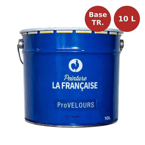 Peinture acrylique veloutée ProVELOURS base neutre/transparente 10L PLF00140