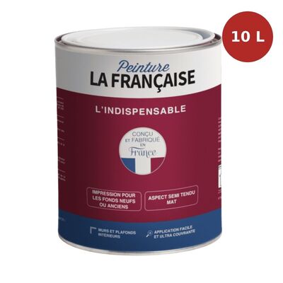 Sous-couche alkyde blanche mate L'Indispensable 10L PLF00044