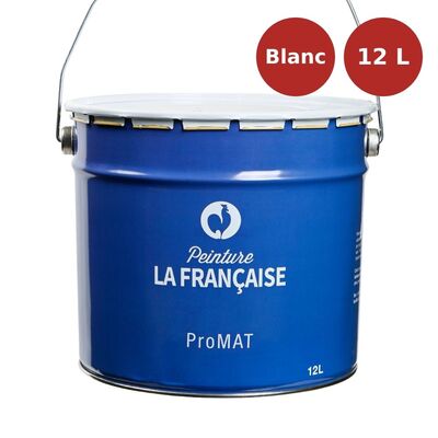 Peinture acrylique mate ProMat blanc 12L PLF00063