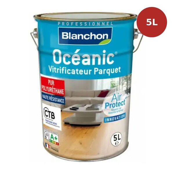 Vitrificateur parquet aspect bois brut Oceanic Air Protect 5L BLAN0013