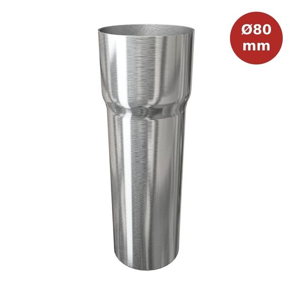 Descente bord à bord Ø80x0,65mm - 2 ml Edilians EDI00005