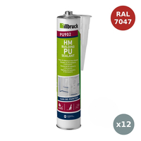 PU902 Mastic bâtiment PU gris 310mL ILLBRUCK - RAL7047 ILL00010