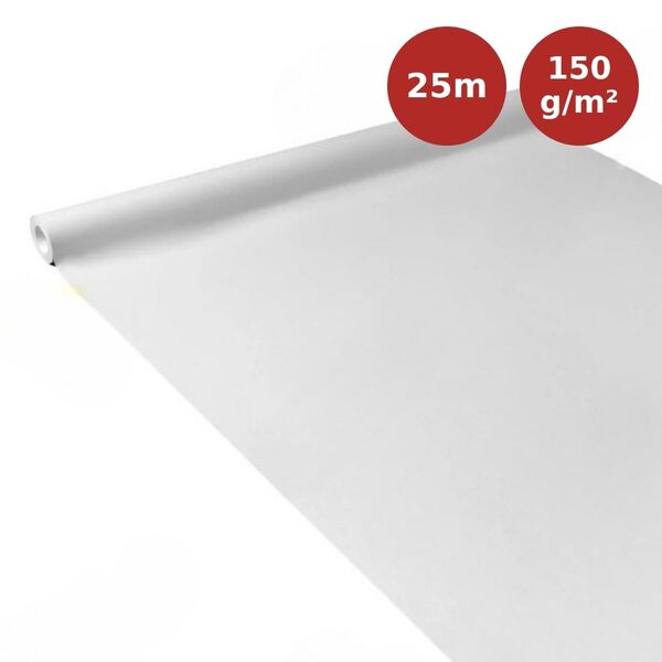 Toile intissée lisse 150g/m² LECO Compact 25m LEC00129