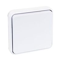Interrupteur va-et-vient simple étanche IP55 encastré blanc OHM00002