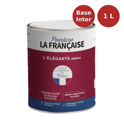 Peinture mat veloutée L'Élégante Velours base teintes intermédiaires 1L PLF00008