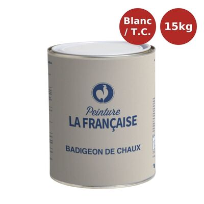 Badigeon de chaux 15kg blanc PLF00109