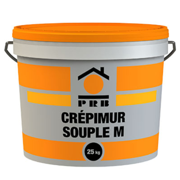 Enduit organique ignifugé structuré PRB CRÉPIMUR M Teinte 25kg PRB00005