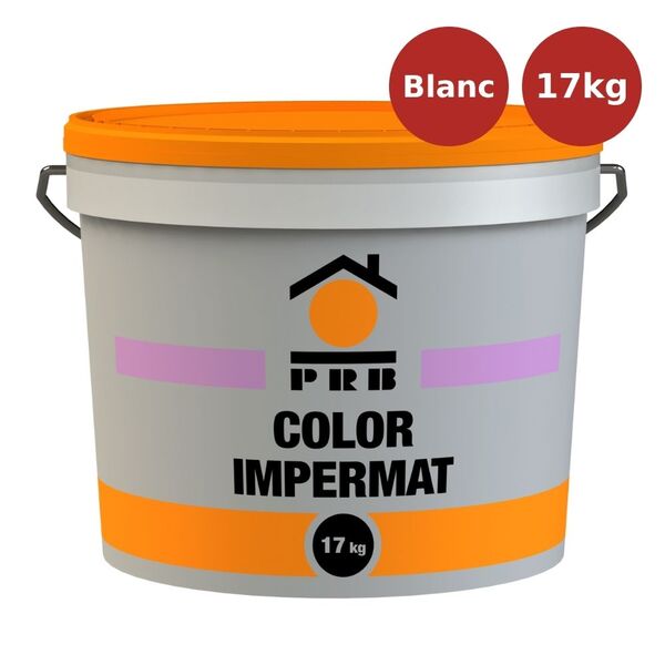 Revêtement d'imperméabilité PRB Color Impermat blanc 17kg PRB00395