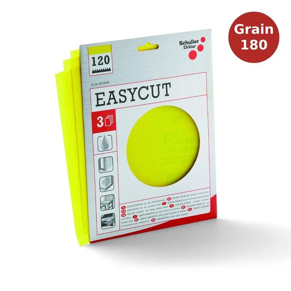 Papiers de verre par 3 EASYCUT SET grain 180 SCH00171