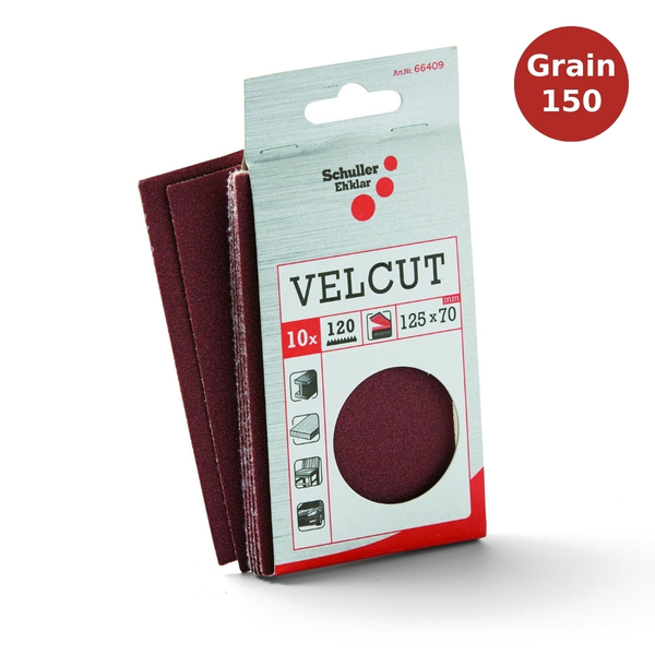 Abrasifs Scierny par 10 VELCUT grain 150 SCH00184