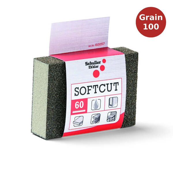 Éponge abrasive 4 faces SOFTCUT grain 100 SCH01083