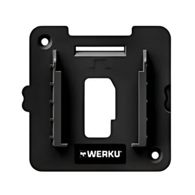 Support mural batterie 9 x 9 cm WERKU WER00435