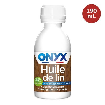 Huile de lin crue 100% 190mL Onyx ARD00072