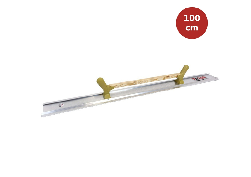 Règle à dresser crantée aluminium 1 m TAL00001