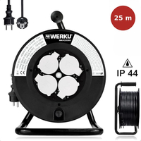 Rallonge enrouleur de câble 25m WERKU WER00118