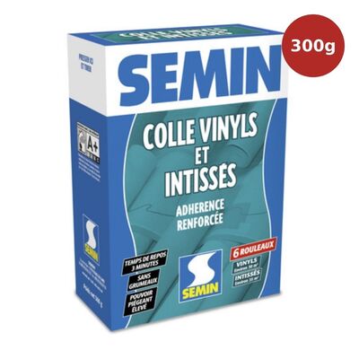 Colle tous papiers peints en poudre SEMIN 300g SEM00180