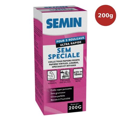 Colle spéciale papiers peints lourds et vinyls SEM-SPECIALE 200g SEM00182